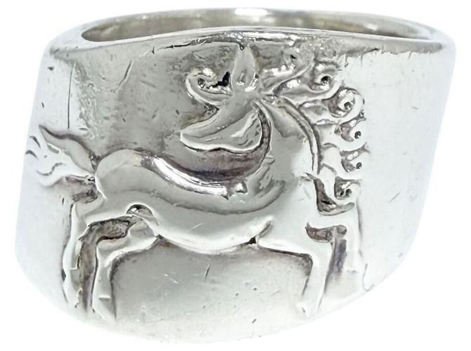 Ring Hermès Anillo Gallop Horse Hermes Plata - vista 2