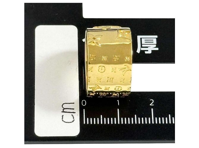 Louis Vuitton Men's Wide Monogram Band Ring - view 8