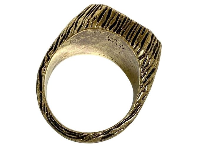 Louis Vuitton Men's Bague Wood Signet Ring, Size 20 - view 6