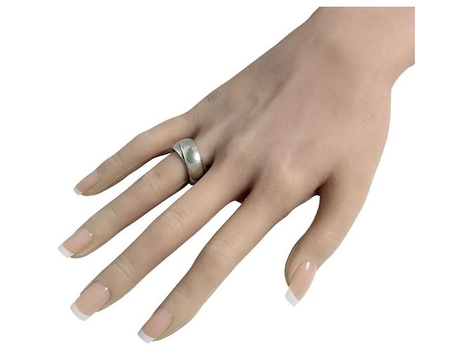 Ring Hermès Anello a fascia in argento 925 Hermes - vista 10