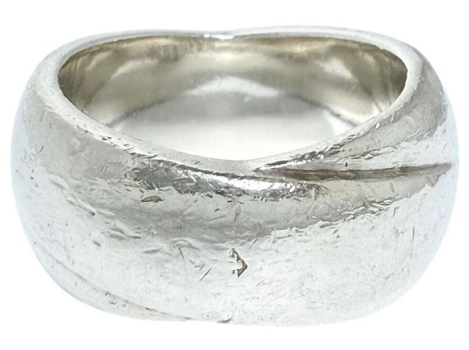 Ring Hermès Anello a fascia in argento 925 Hermes - vista 2