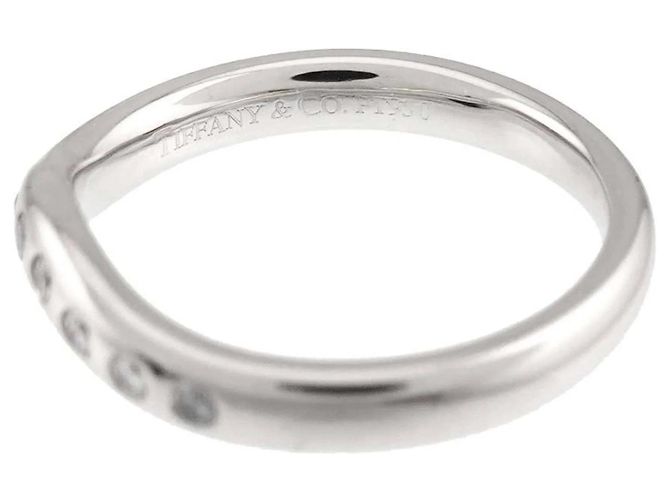Tiffany & Co. Wide Curved Band Ring aus Platin - Ansicht 3