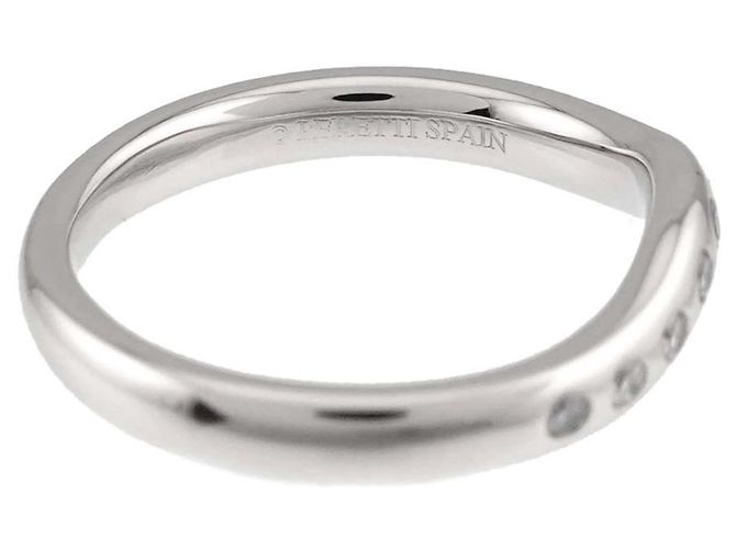 Tiffany & Co. Wide Curved Band Ring aus Platin - Ansicht 4