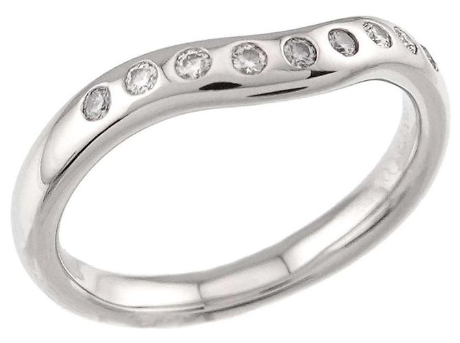 Tiffany & Co. Wide Curved Band Ring aus Platin - Ansicht 5