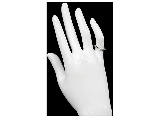 Tiffany & Co. Wide Curved Band Ring aus Platin - Ansicht 7