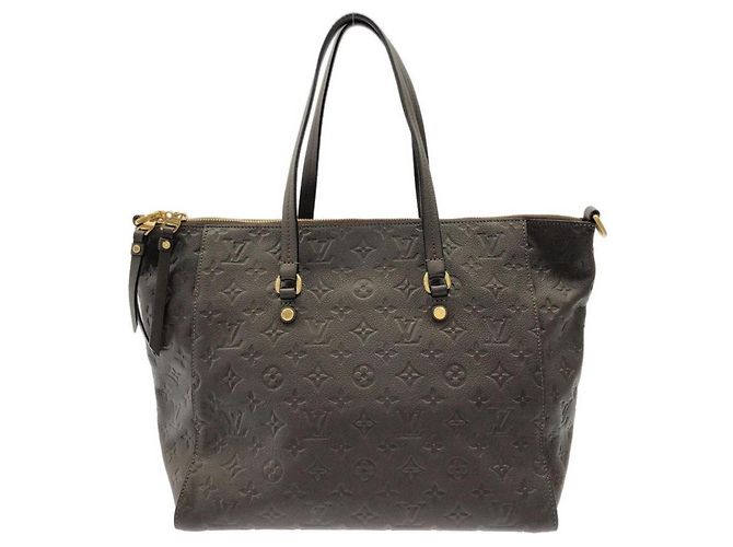 Sac à l'épaule Louis Vuitton Monogram Empreinte Lumineuse PM Marron Marron foncé - vue 2