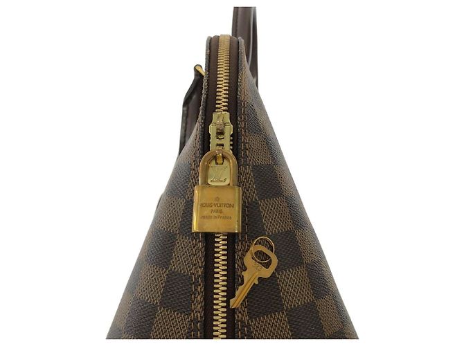 Borsa Louis Vuitton Damier Alma PM Marrone - vista 5
