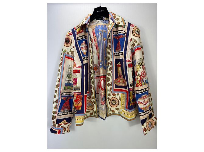 Etro Camisa estampada de mezcla de algodón Blanco Roja Azul Multicolor Dorado - vista 2
