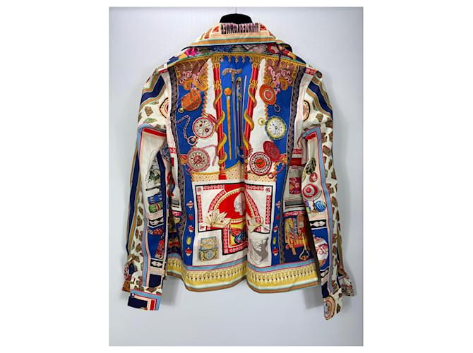 Etro Camisa estampada de mezcla de algodón Blanco Roja Azul Multicolor Dorado - vista 4