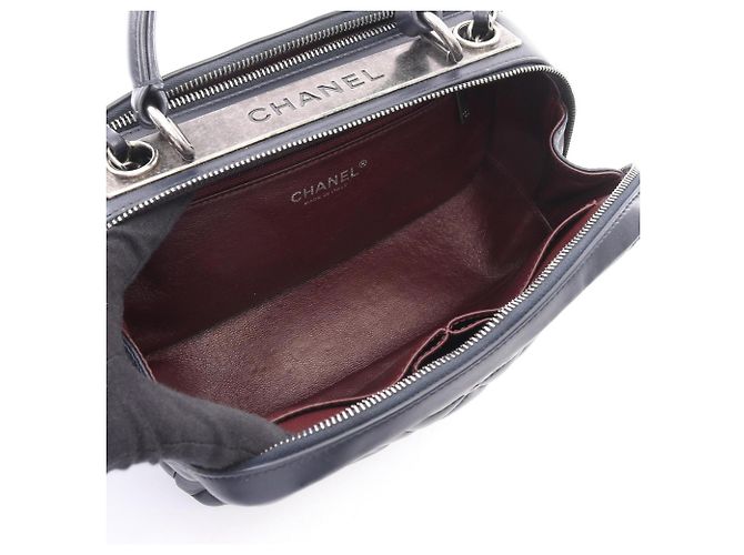 Borsa Bowling Matelassé Chanel Blu navy - vista 3