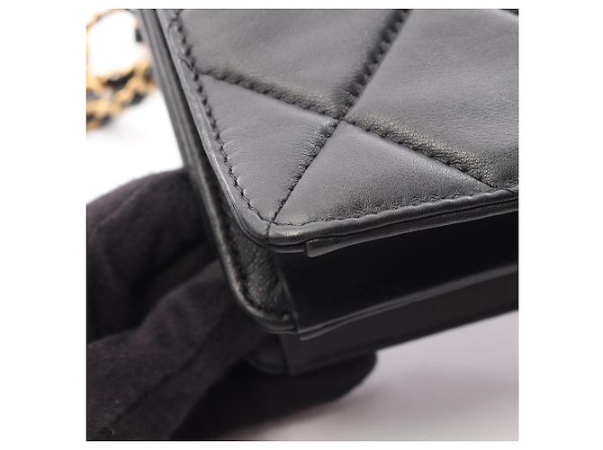 Borsa a tracolla mini Matelassé Chanel Nero - vista 10