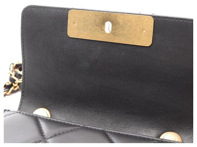 Borsa a tracolla mini Matelassé Chanel Nero - vista 12