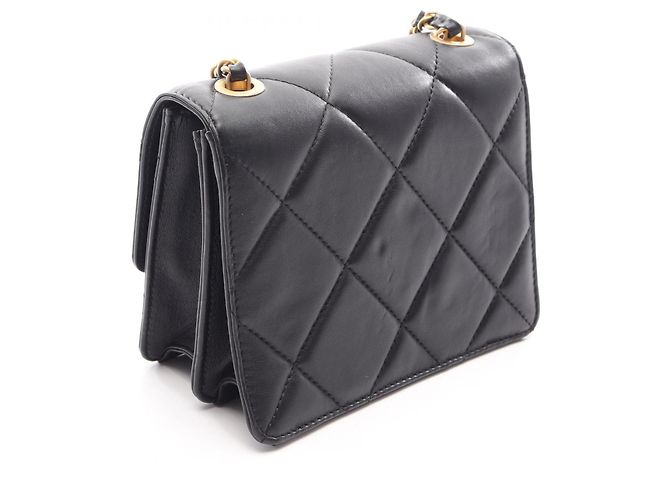 Borsa a tracolla mini Matelassé Chanel Nero - vista 2