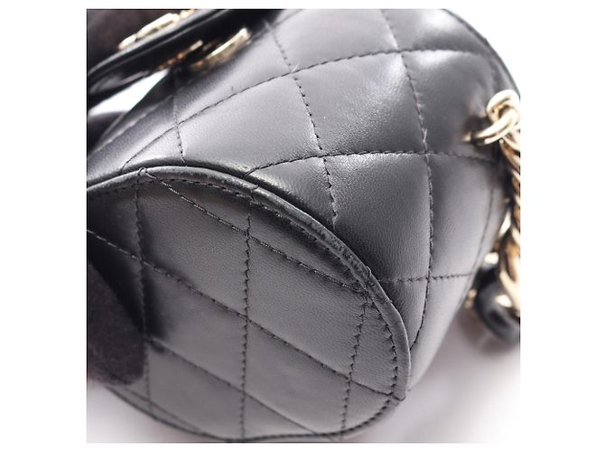 Borsa a Spalla Chanel Matelassé Mini Vanity Nero - vista 11
