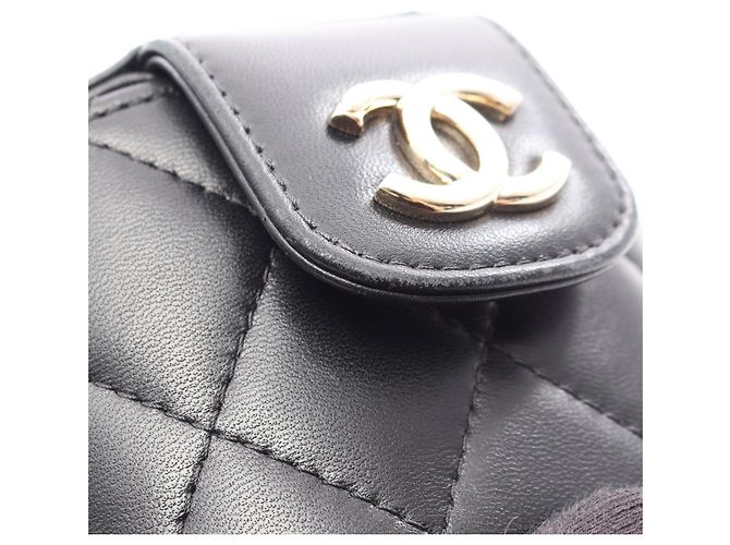 Borsa a Spalla Chanel Matelassé Mini Vanity Nero - vista 7