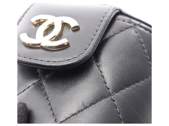 Borsa a Spalla Chanel Matelassé Mini Vanity Nero - vista 8