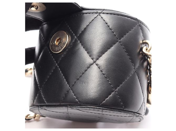 Borsa a Spalla Chanel Matelassé Mini Vanity Nero - vista 9