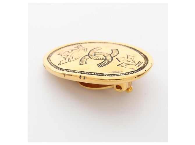 Chanel Coco Mark Clip-Ohrringe Golden - Ansicht 5