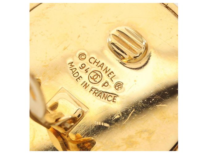 Orecchini a clip Chanel Coco Mark placcati oro D'oro - vista 3