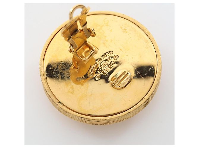 Orecchini a clip Chanel Coco Mark placcati oro D'oro - vista 5