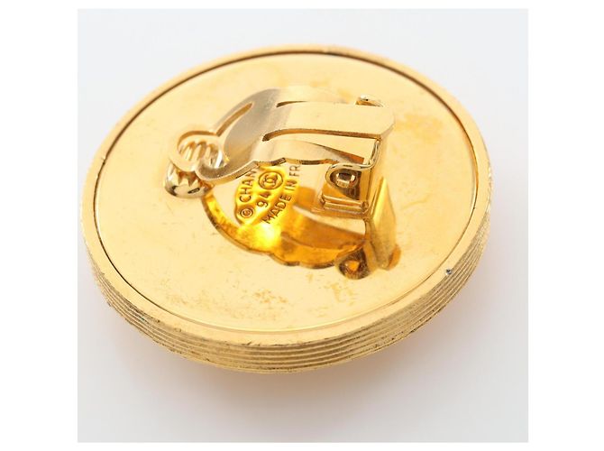 Orecchini a clip Chanel Coco Mark placcati oro D'oro - vista 6