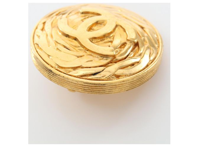 Orecchini a clip Chanel Coco Mark placcati oro D'oro - vista 7