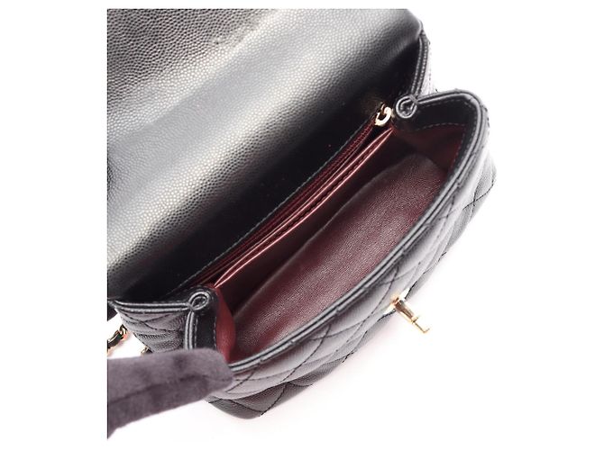 Bolsa Chanel Coco Handle XXS Preto - vista 3