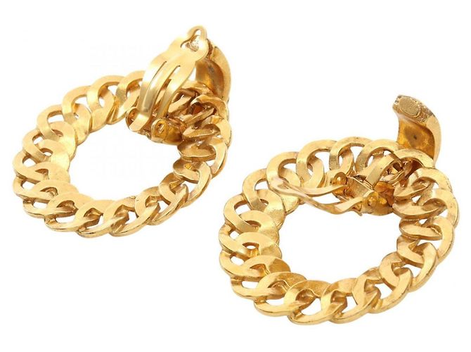 Orecchini a clip Chanel Coco Mark placcati oro D'oro - vista 2