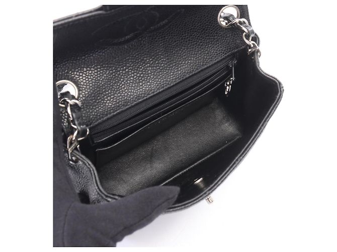 Borsa a Spalla Chanel Mini Matelassé Nero - vista 3