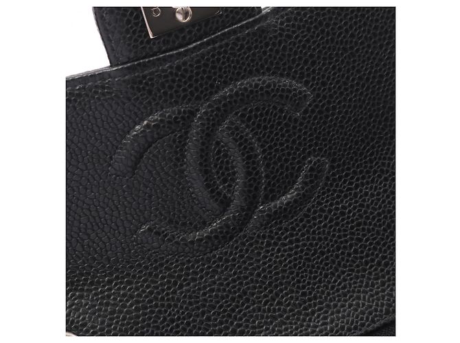 Borsa a Spalla Chanel Mini Matelassé Nero - vista 8
