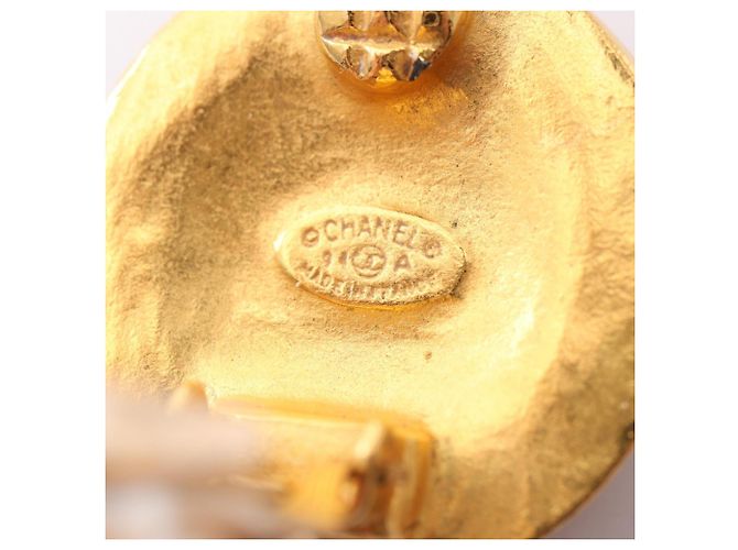 Timeless Orecchini a clip Coco Mark placcati oro Chanel D'oro - vista 3