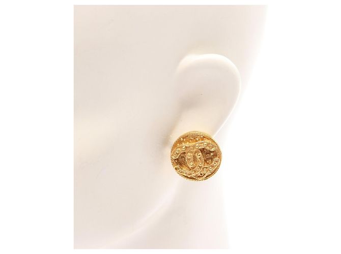 Timeless Orecchini a clip Coco Mark placcati oro Chanel D'oro - vista 4