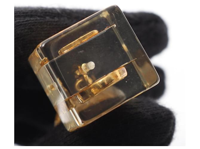 Pendientes Chanel Coco Mark Cube Dorado - vista 6