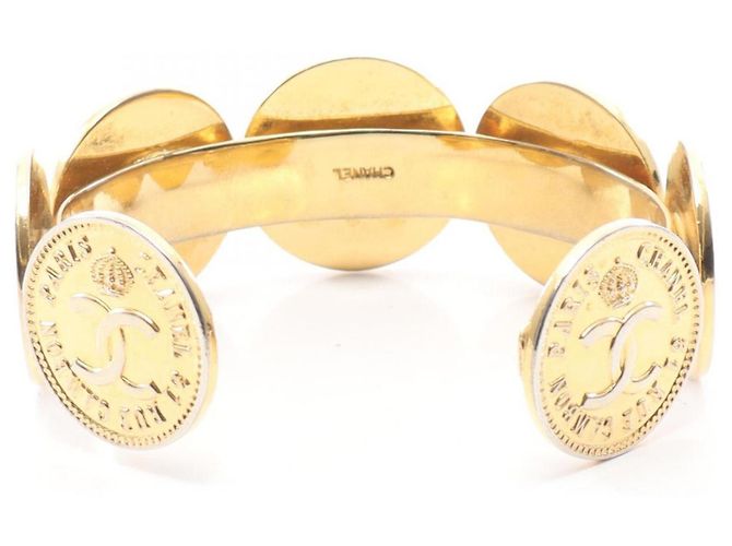 Pulsera rígida Chanel Coco Mark Dorado - vista 2