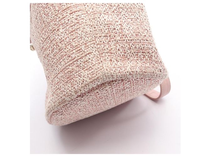 Borsa a Spalla Chanel Deauville Rosa - vista 10