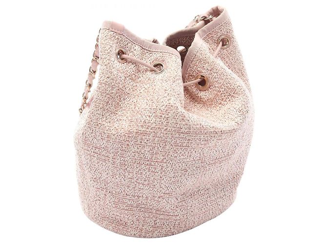 Borsa a Spalla Chanel Deauville Rosa - vista 2