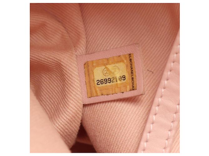 Borsa a Spalla Chanel Deauville Rosa - vista 5