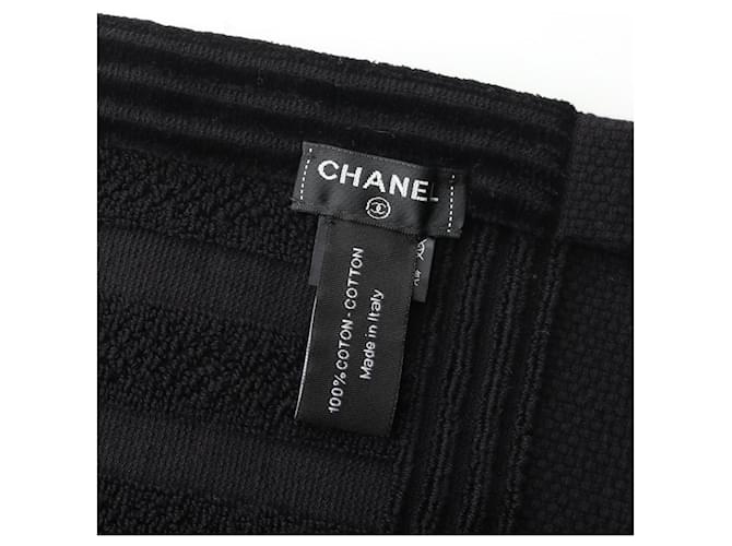 Chanel Coco Mark Pile Schal Schwarz - Ansicht 2