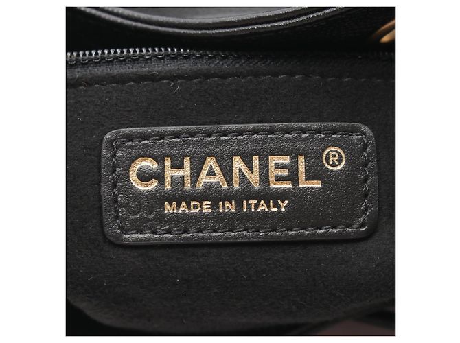 Borsa a tracolla con coulisse Chanel Deauville Nero - vista 4