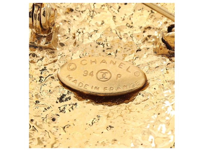 Spilla Chanel Coco Mark placcata oro D'oro - vista 3