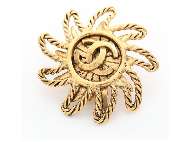 Orecchini a clip Chanel Coco Mark Sun Motif D'oro - vista 5