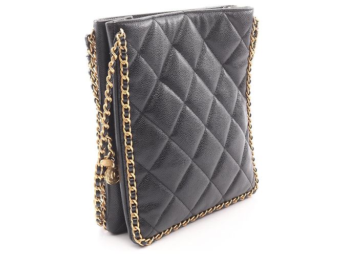 Borsa shopping Chanel Matelassé Small Nero - vista 2