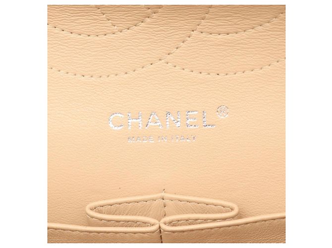 Timeless Borsa a tracolla Chanel Large Matelassé Classic Double Flap Beige - vista 4