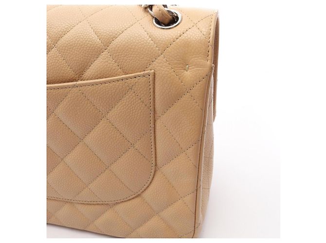 Timeless Borsa a tracolla Chanel Large Matelassé Classic Double Flap Beige - vista 6