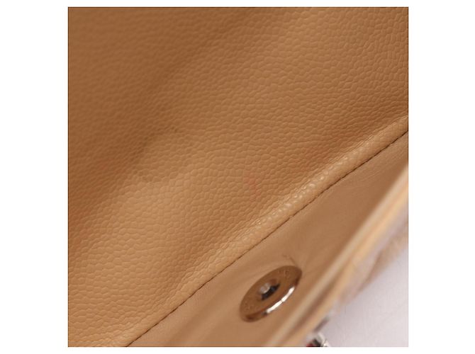 Timeless Borsa a tracolla Chanel Large Matelassé Classic Double Flap Beige - vista 9