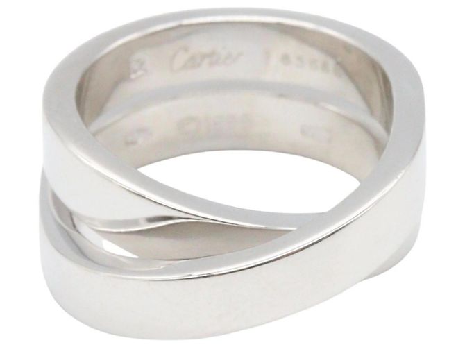 Anello a fascia Cartier Paris in oro bianco 18K Argento - vista 2
