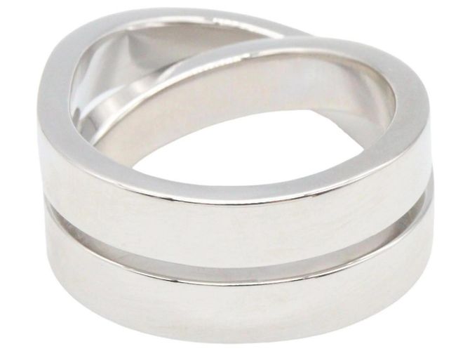 Anello a fascia Cartier Paris in oro bianco 18K Argento - vista 3
