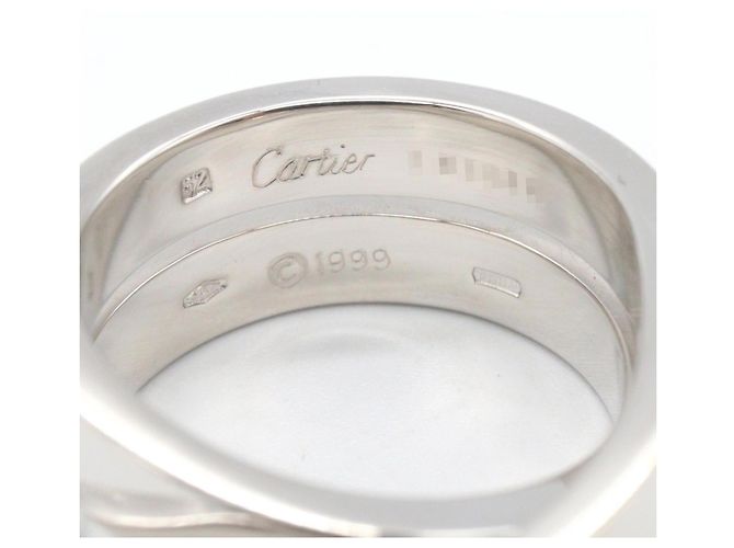 Anello a fascia Cartier Paris in oro bianco 18K Argento - vista 4