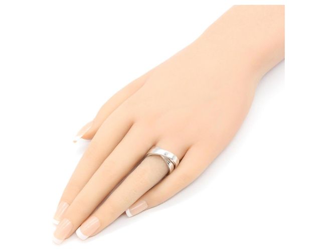 Anello a fascia Cartier Paris in oro bianco 18K Argento - vista 7