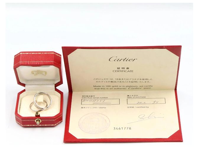 Cartier Trinity Ring aus 18K Weißgold Silber - Ansicht 6